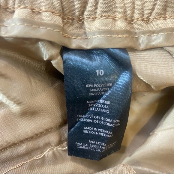 Banana Republic Women’s Size 10 Khaki Dress Stretch Straight Leg Career Pants - Picture 5 of 12